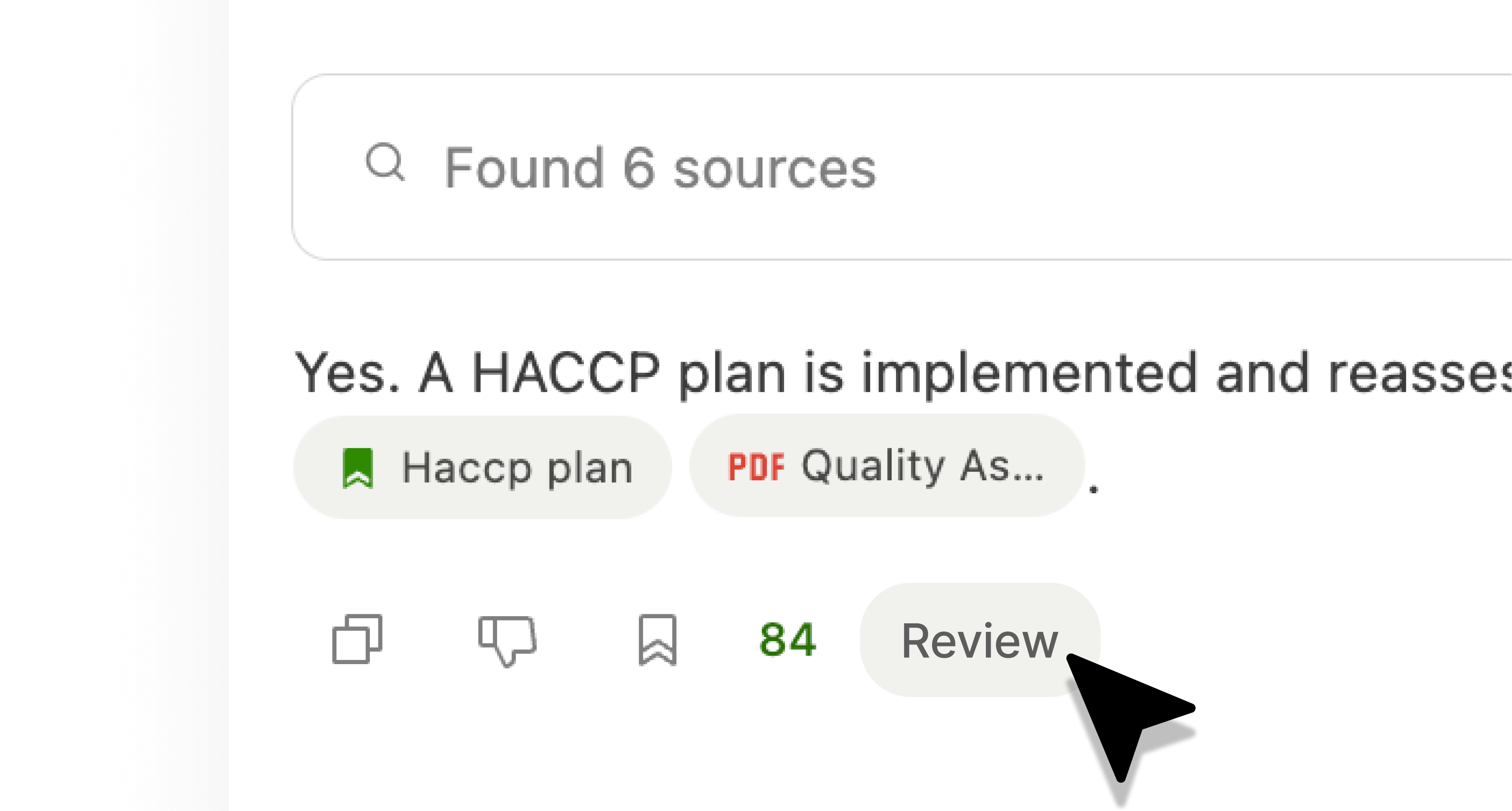 Review button