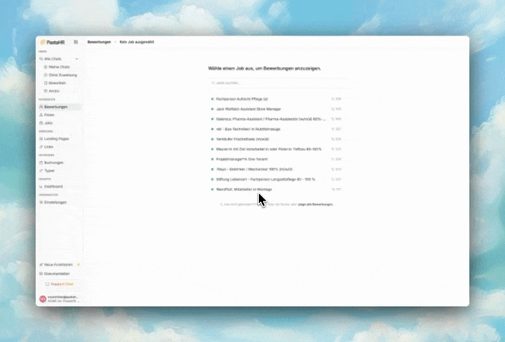 New Application View