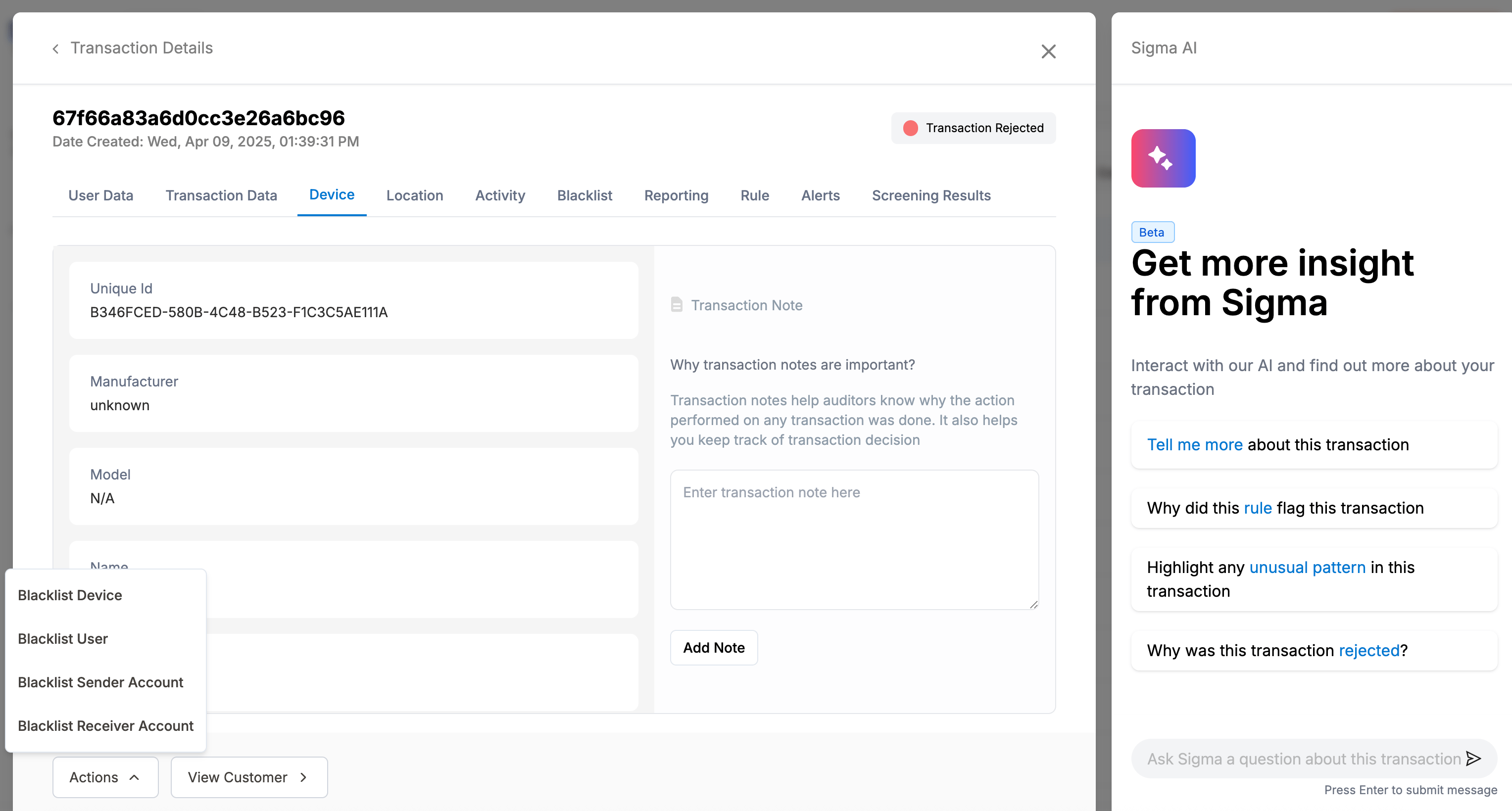 blacklist-dashboard