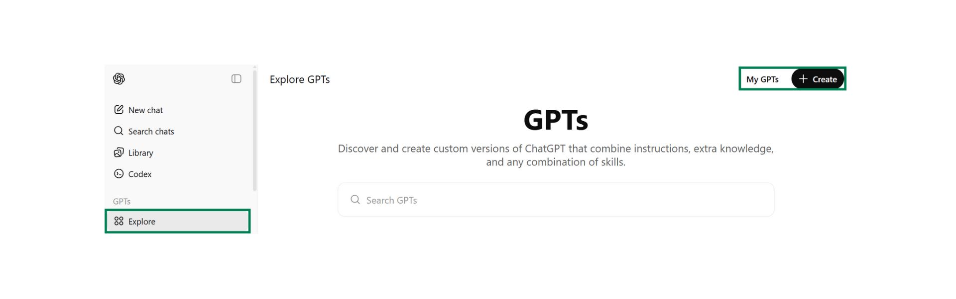 GPTs Explore page GPTs Explore page in ChatGPT