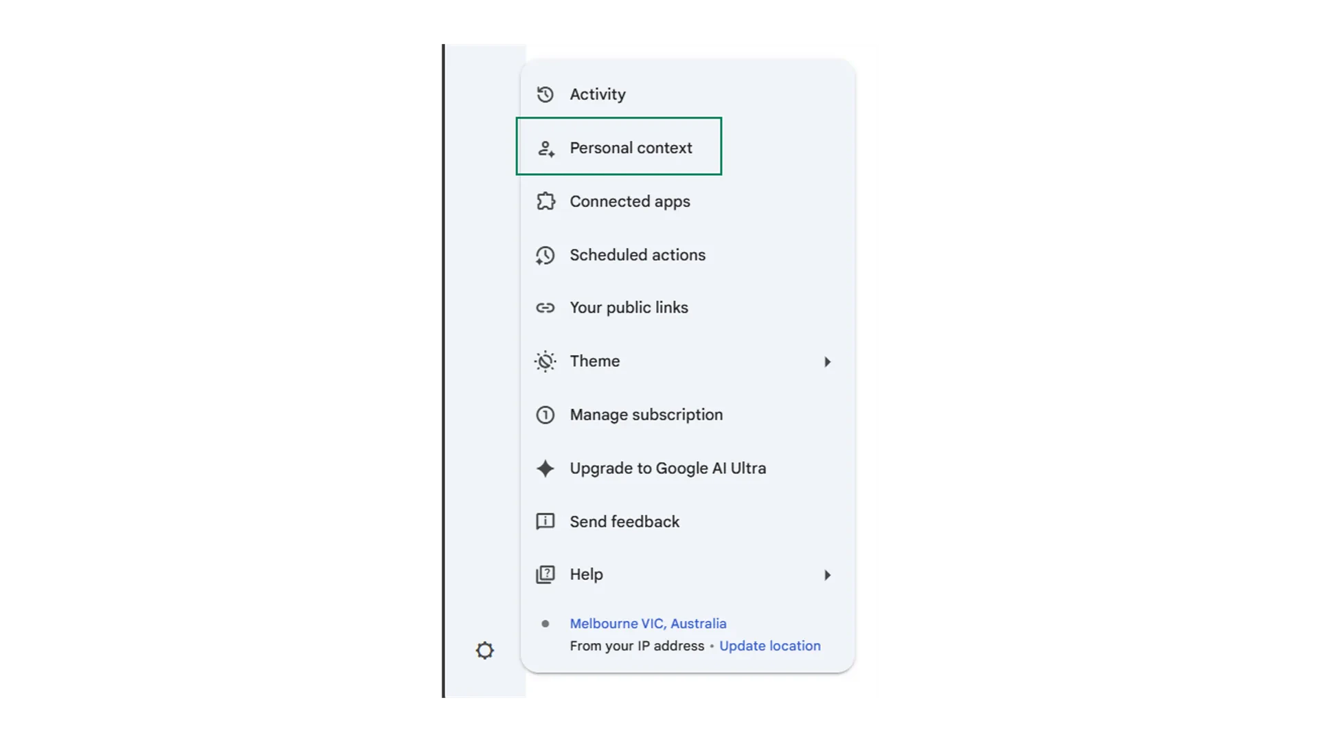 Gemini with Context Connected apps