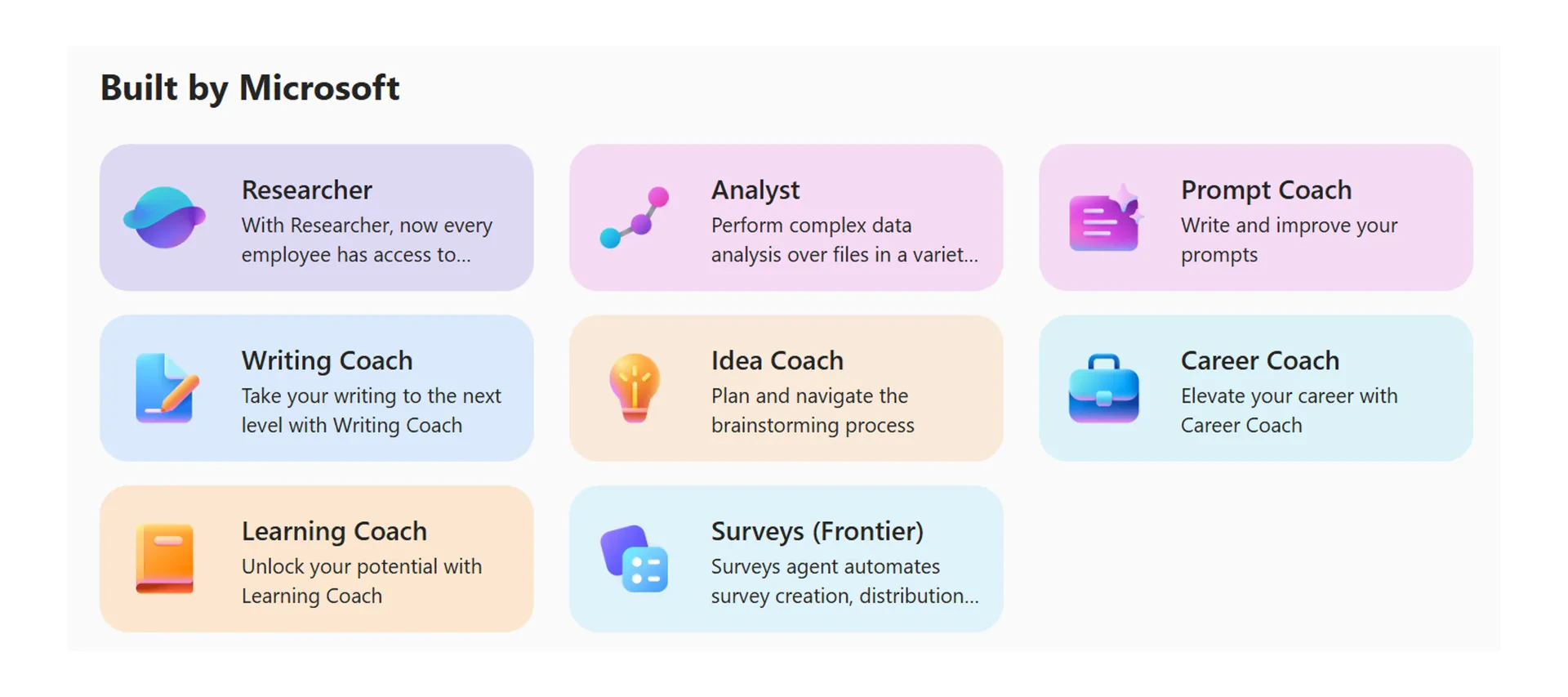 All Agents tab All Agents tab in Microsoft 365 Copilot