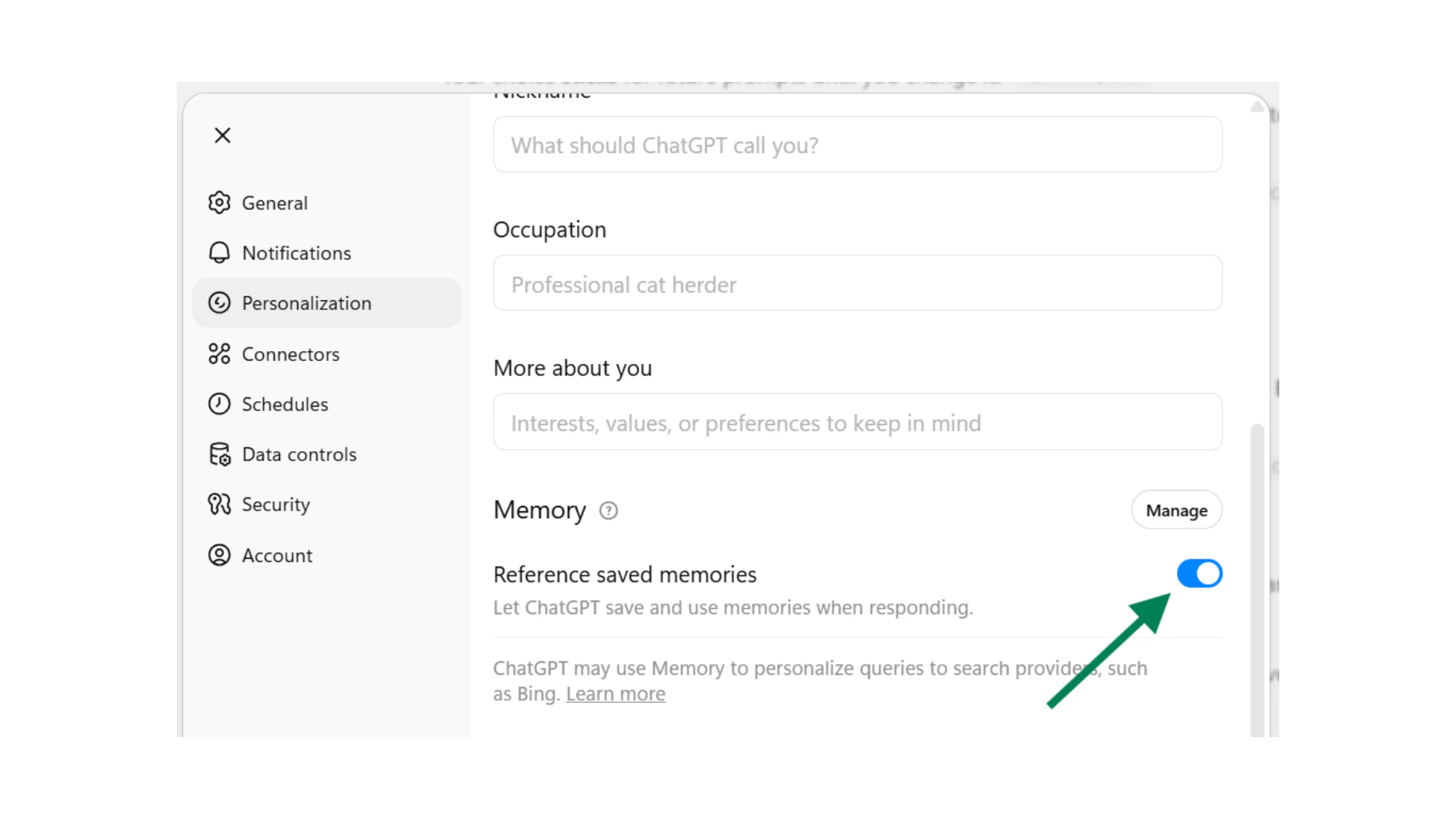 Chatgpt Guide Memory