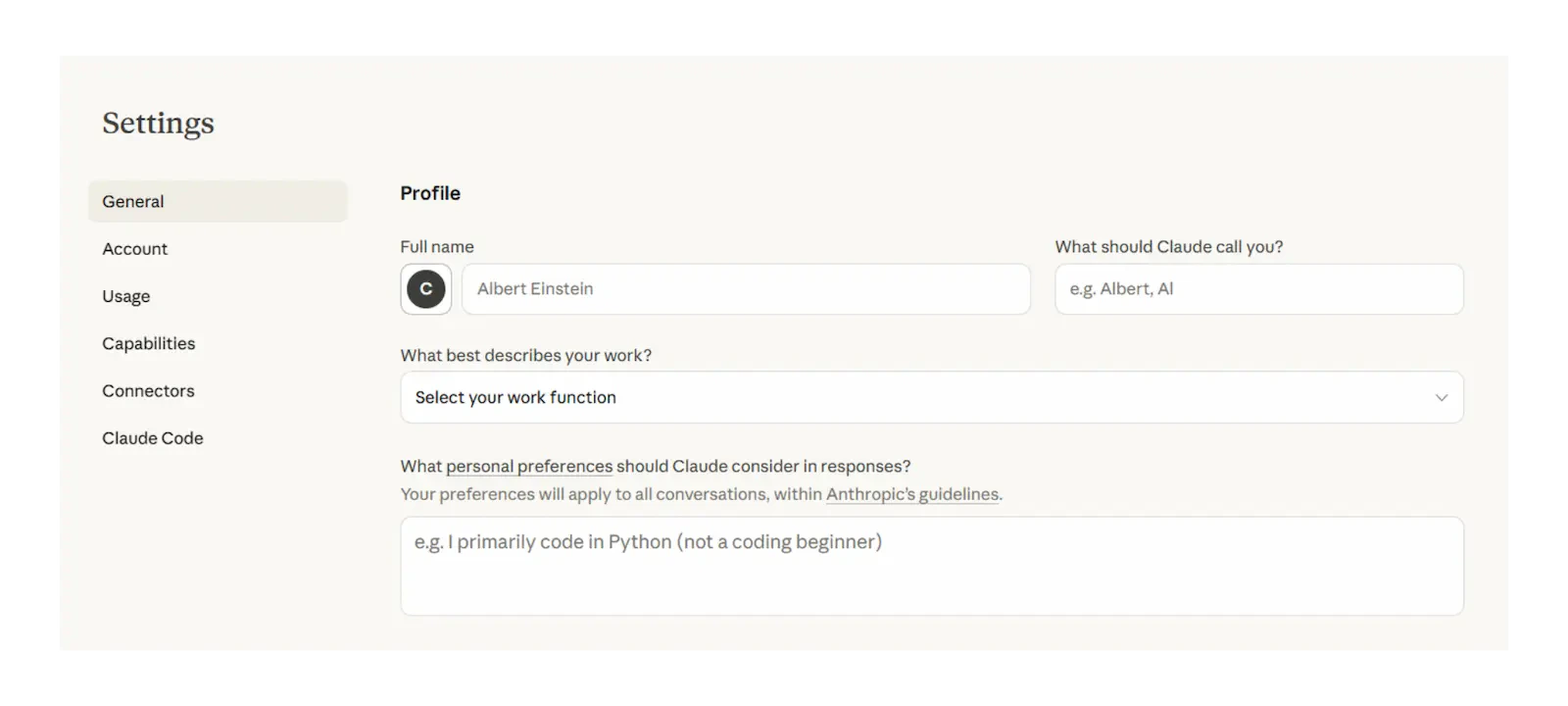 Project instructions Claude Project personalisation and instructions