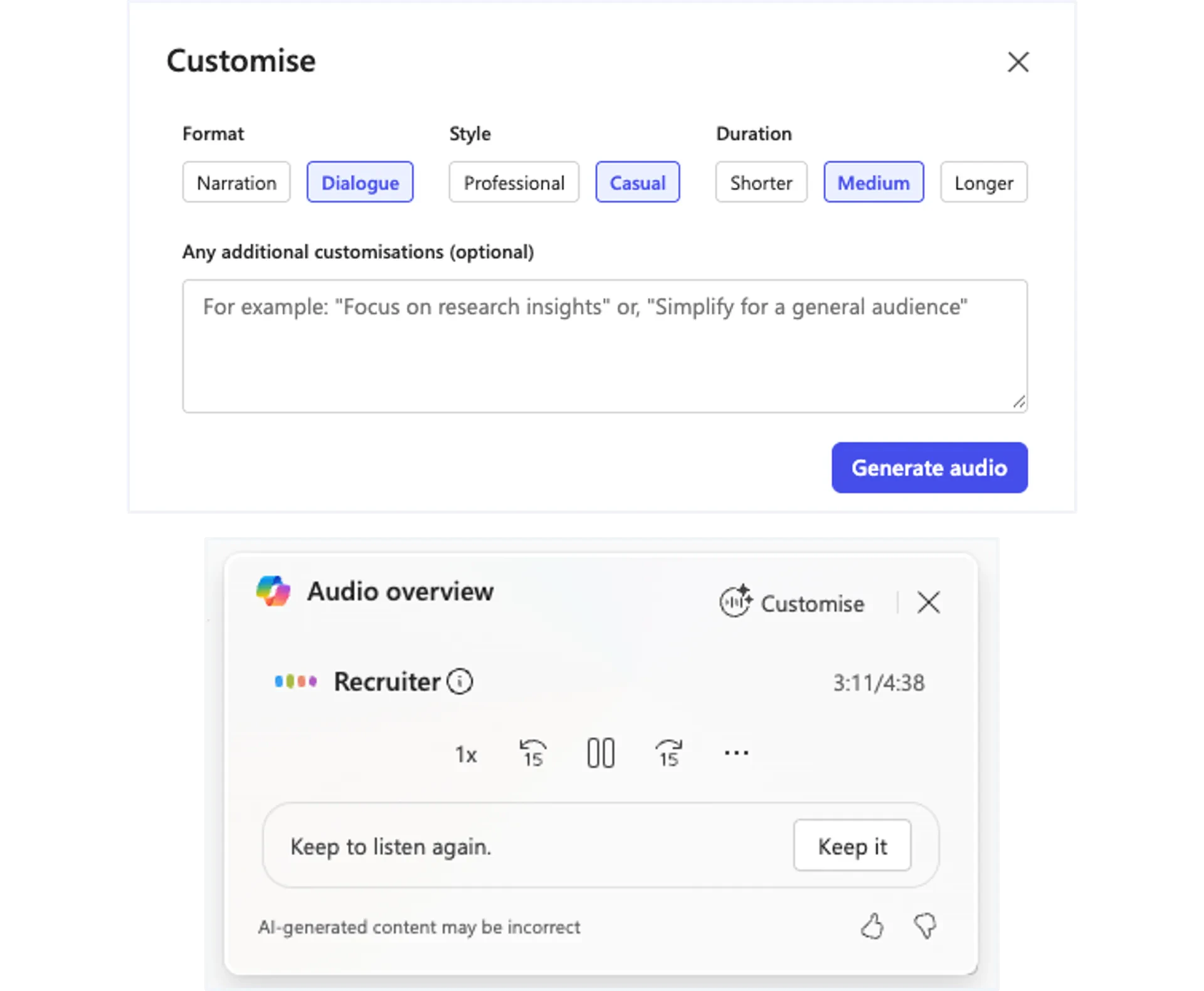 Preview Audio Overview Pn