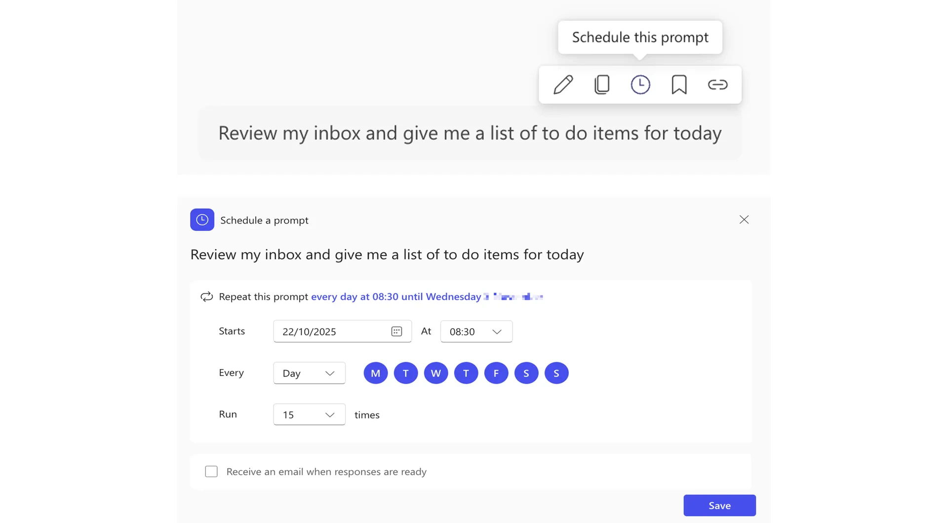 Copilot Work vs Web Copilot Work vs Web toggle