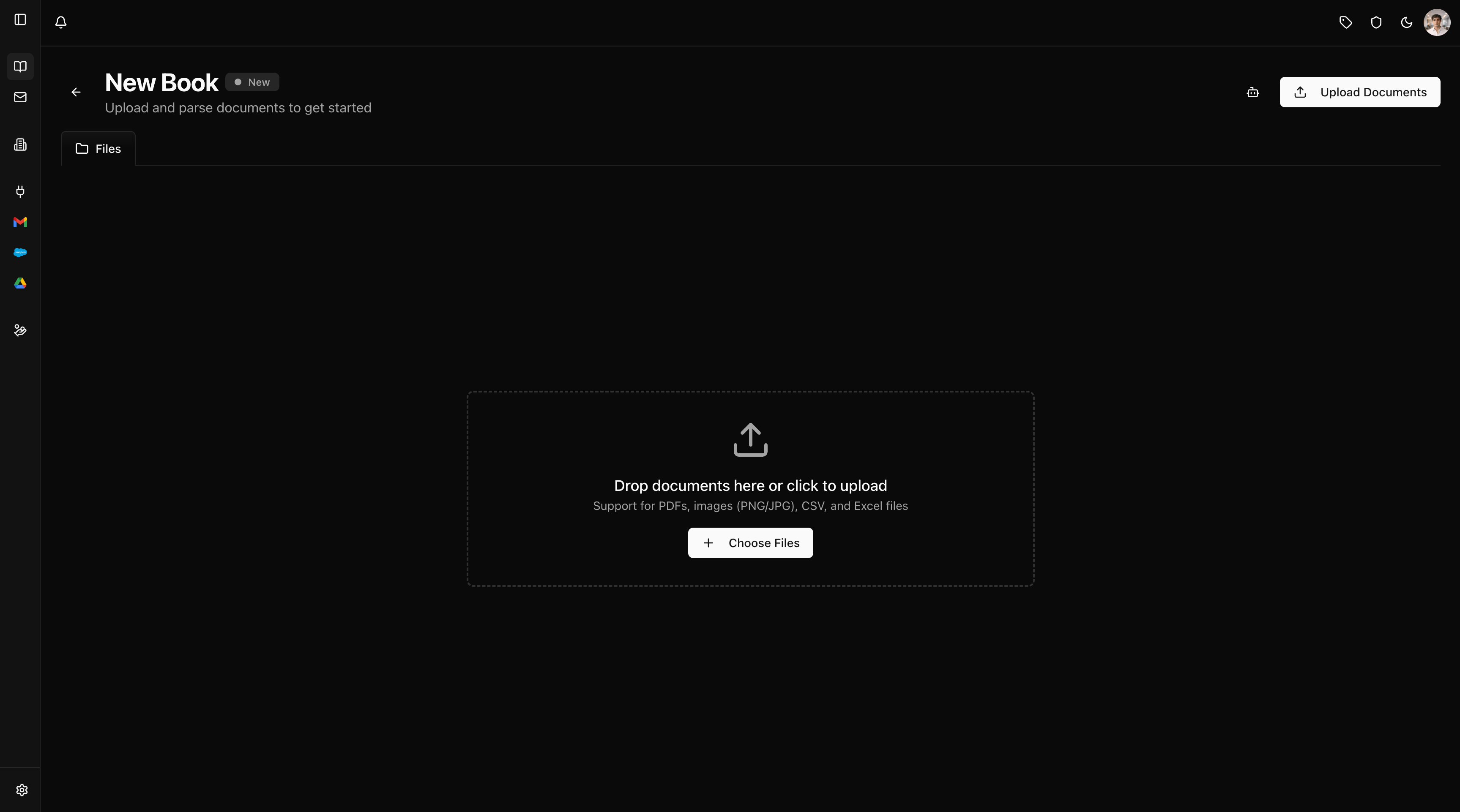 Upload documents