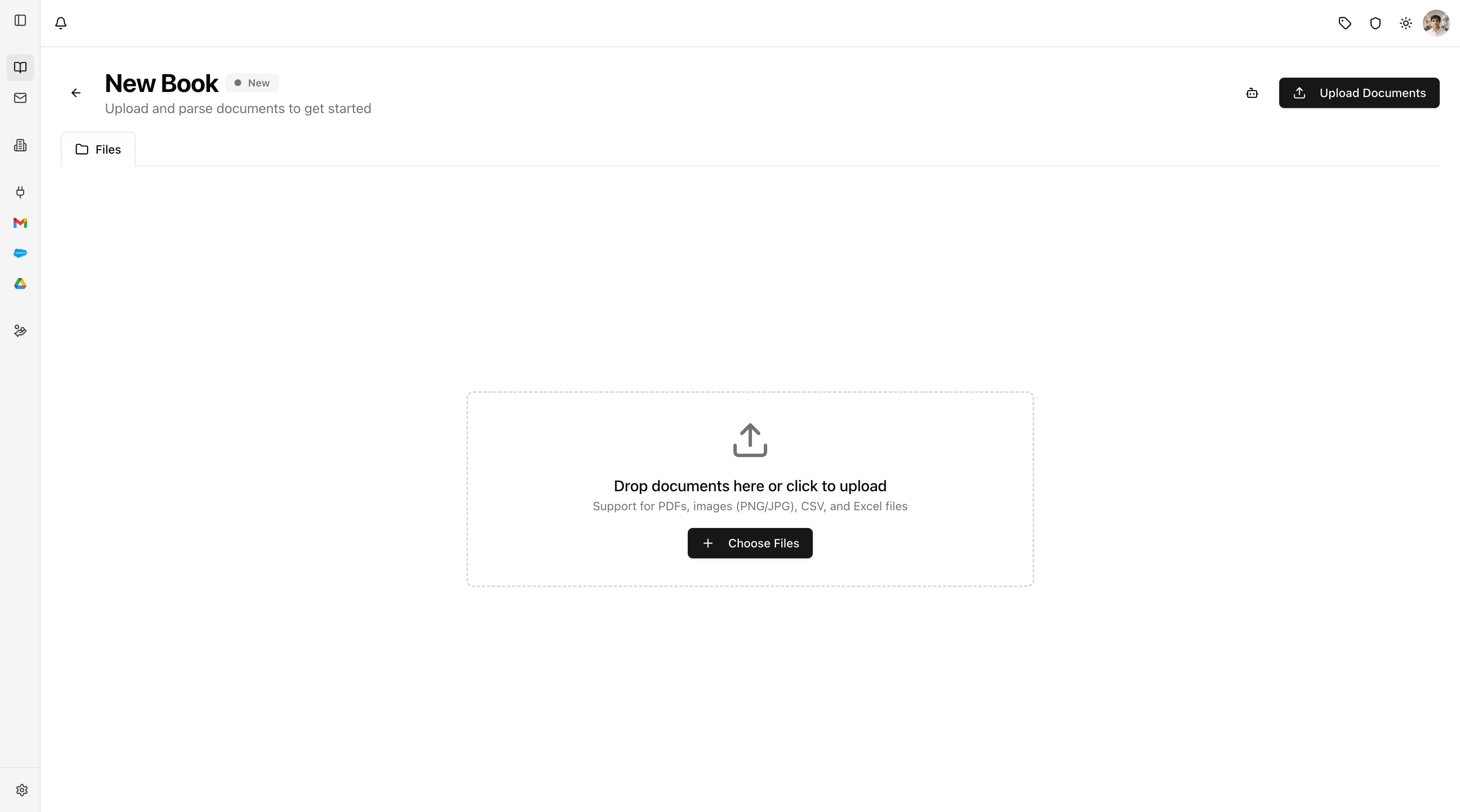 Upload documents