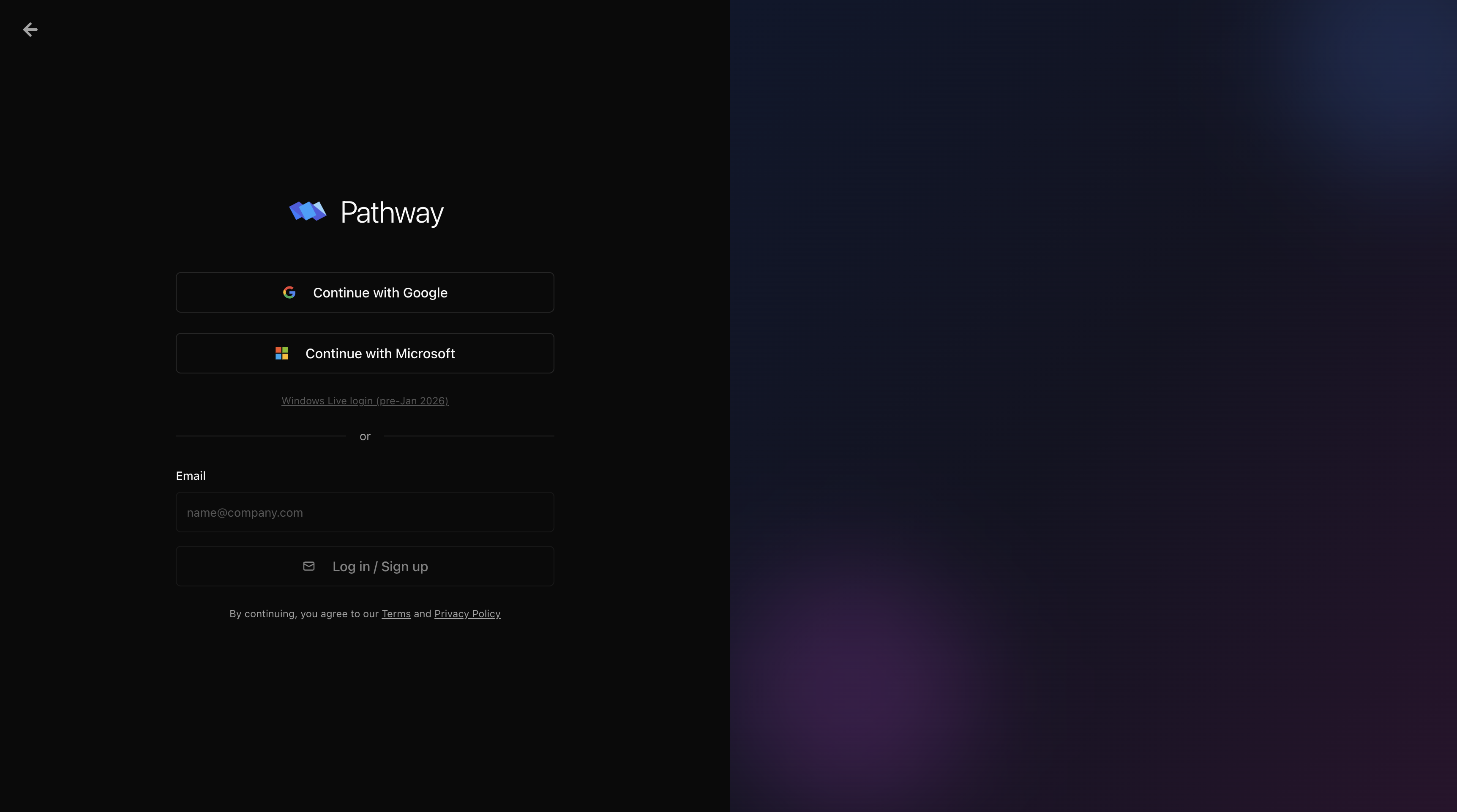 Pathway login