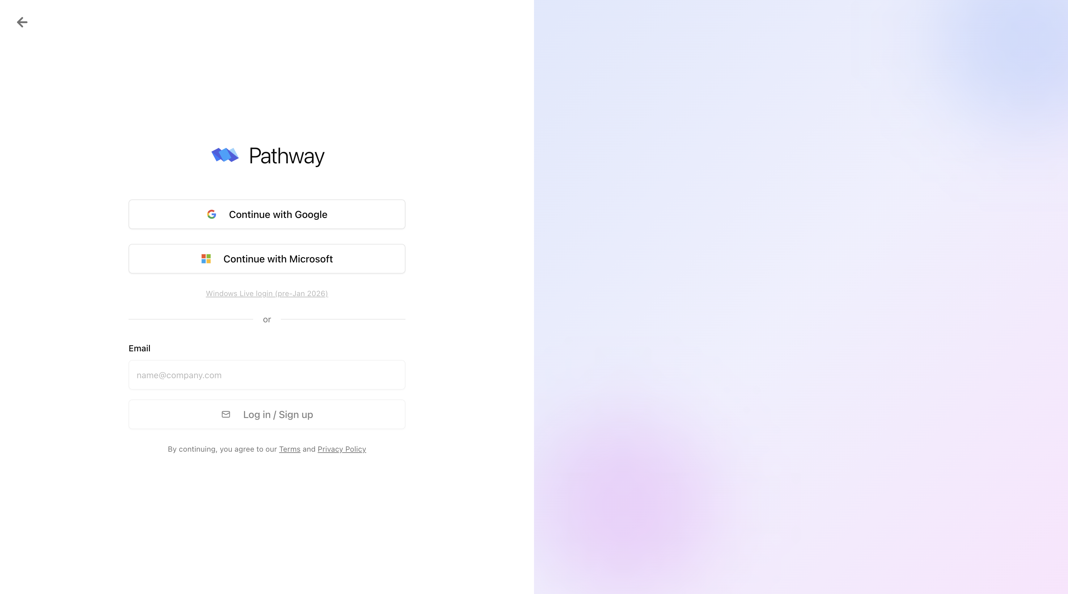 Pathway login