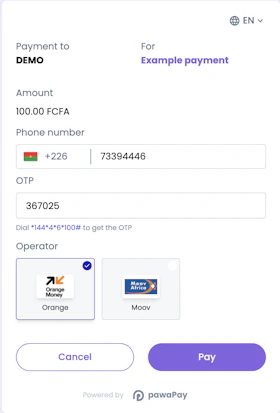 Deposits - pawaPay Merchant API