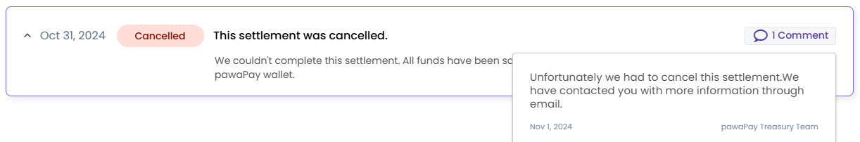 Statement History
