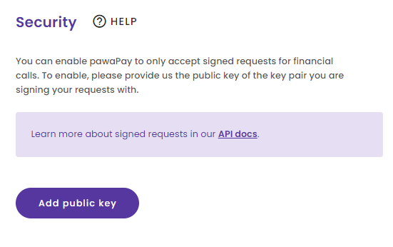 Add Public Key
