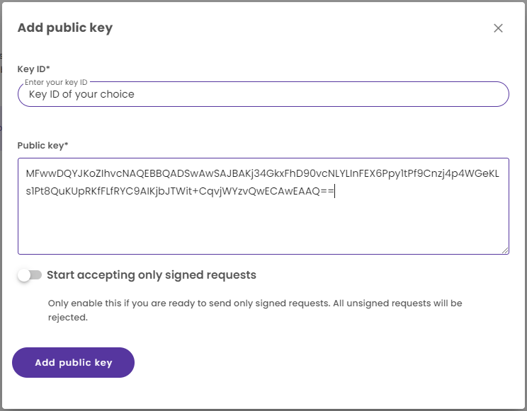 Add Key Details