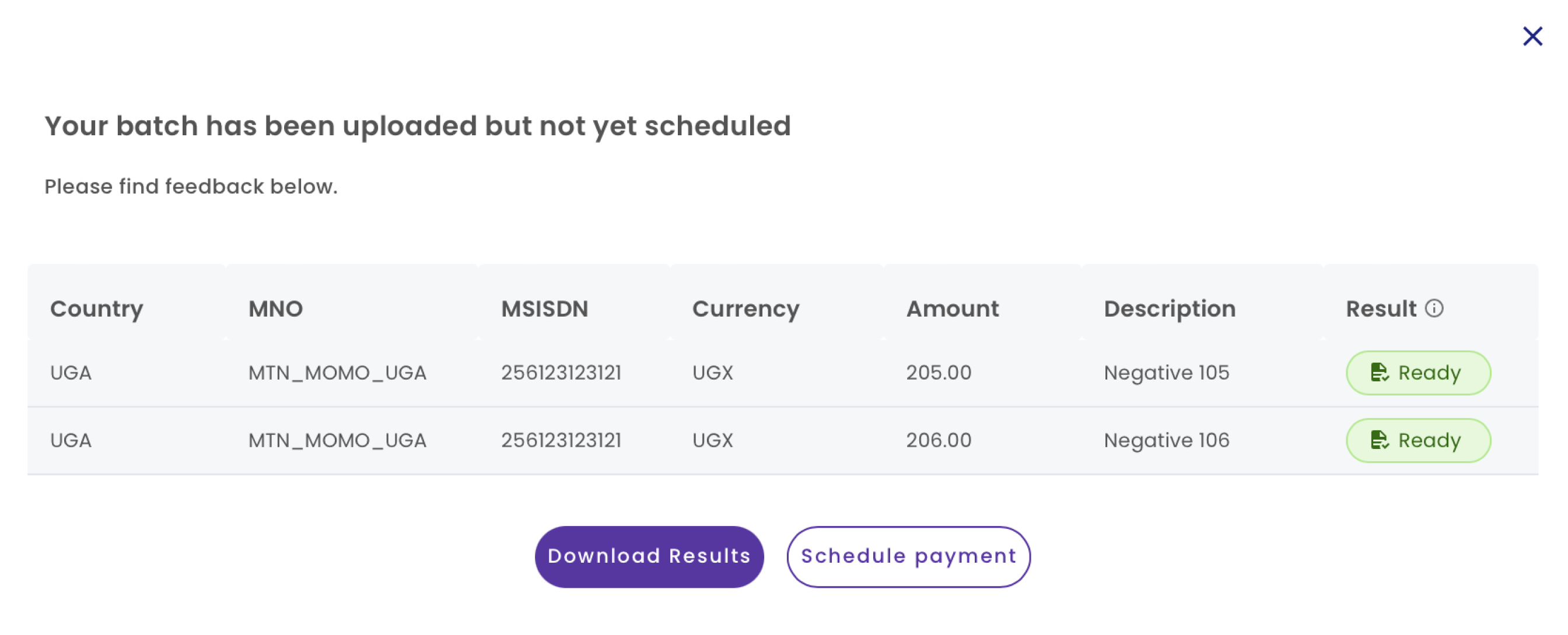 Schedule Payment