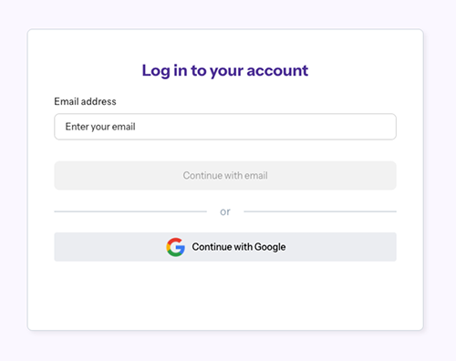 Enter Email Address