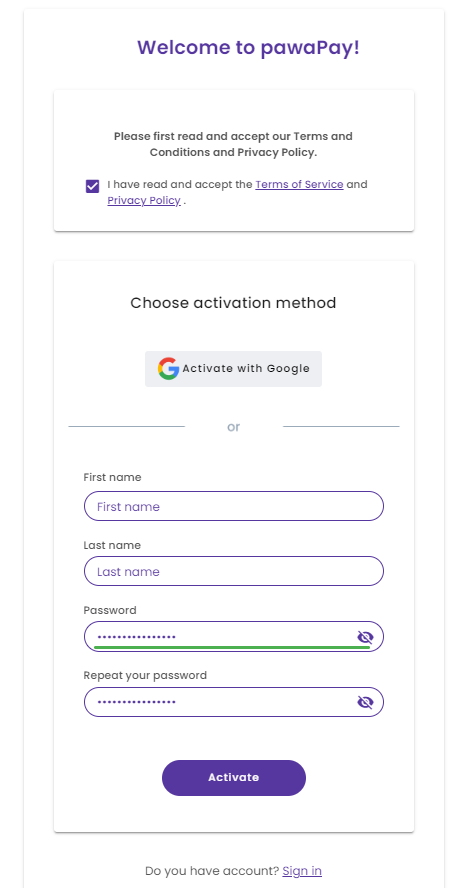 Password Strength Meter