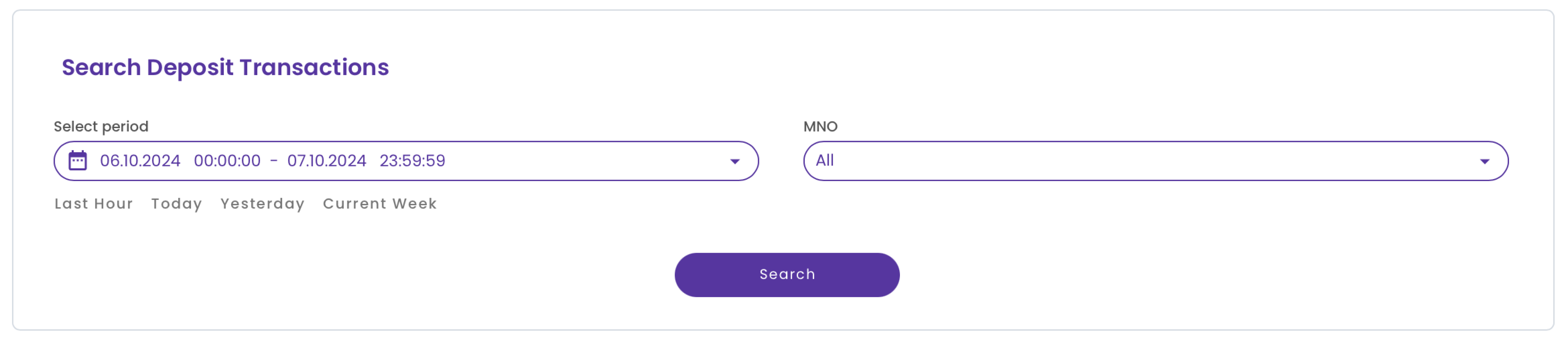 Deposits Page