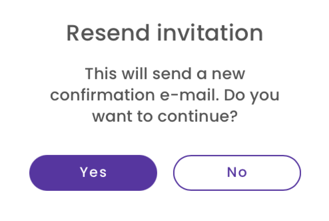 Resend Invitation