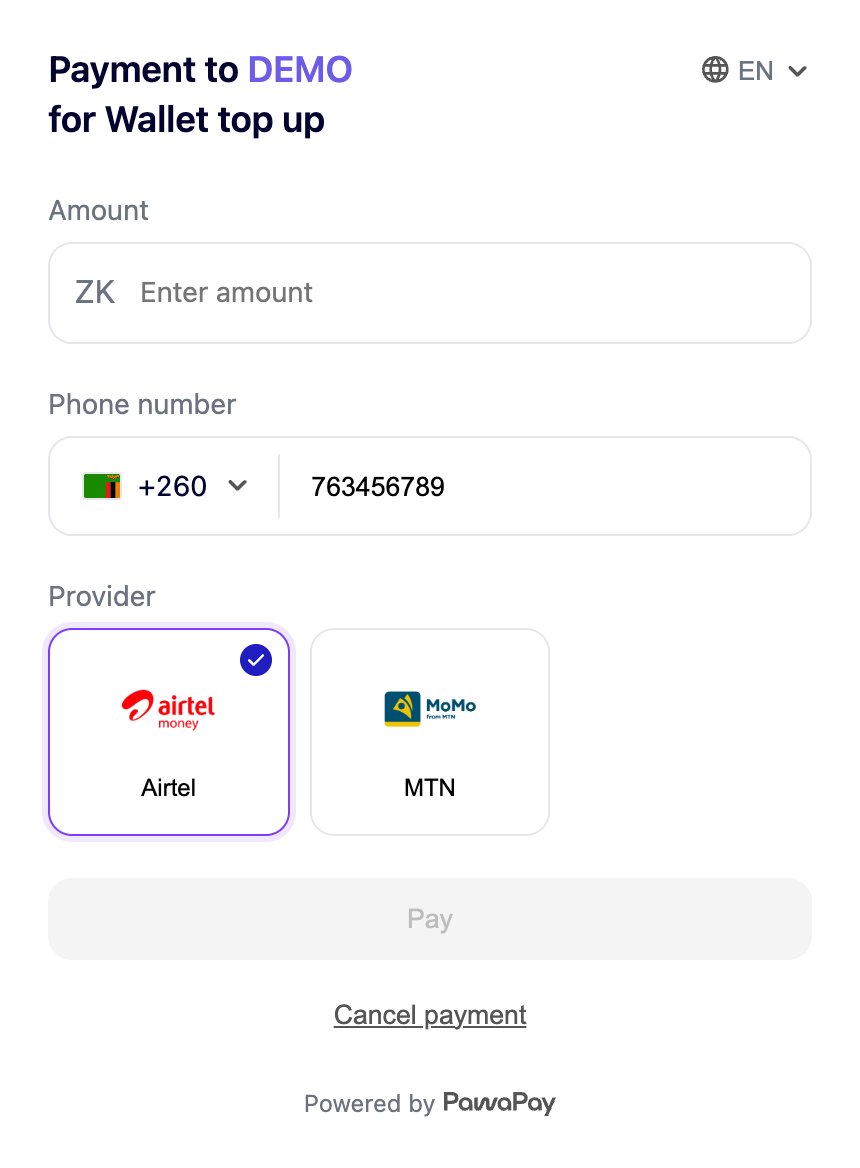 Checkout page - pre-filled payer the customer can change