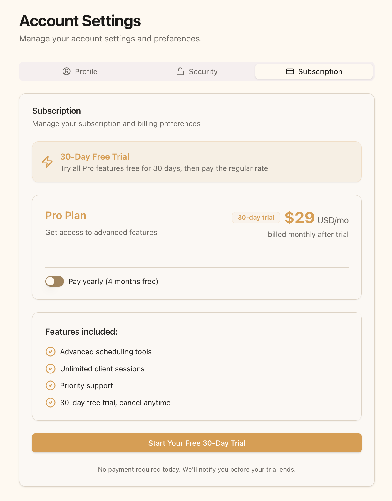 Pro Plan benefits overview