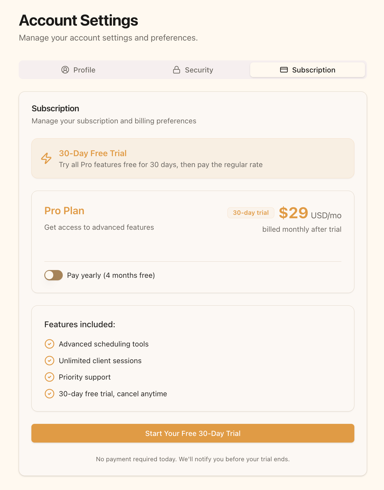 Pro Plan benefits overview
