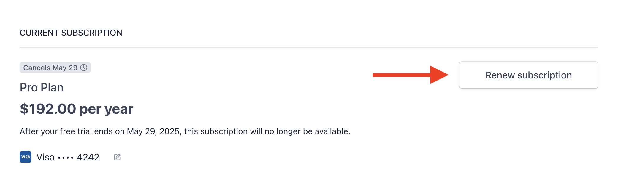Reactivate subscription option in Stripe Portal