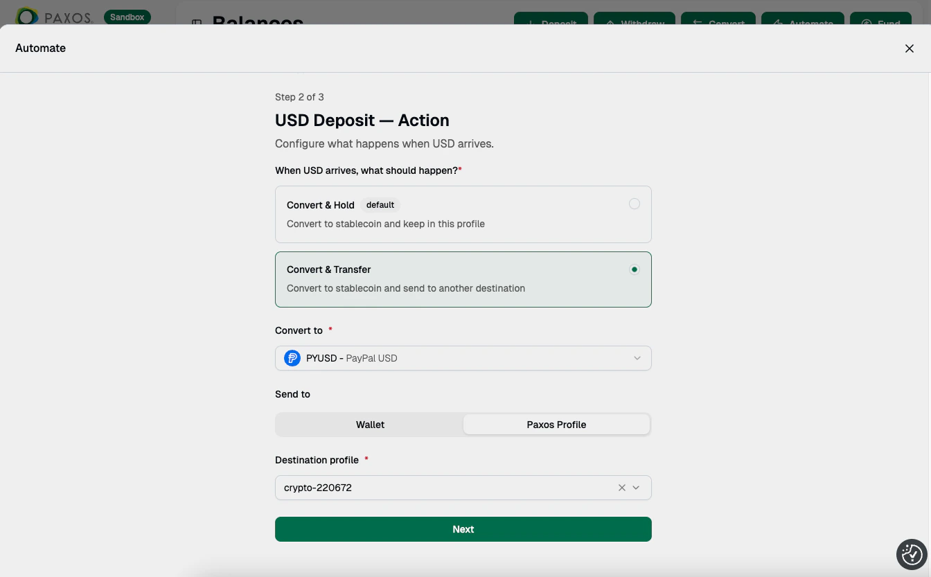 Automate — Action