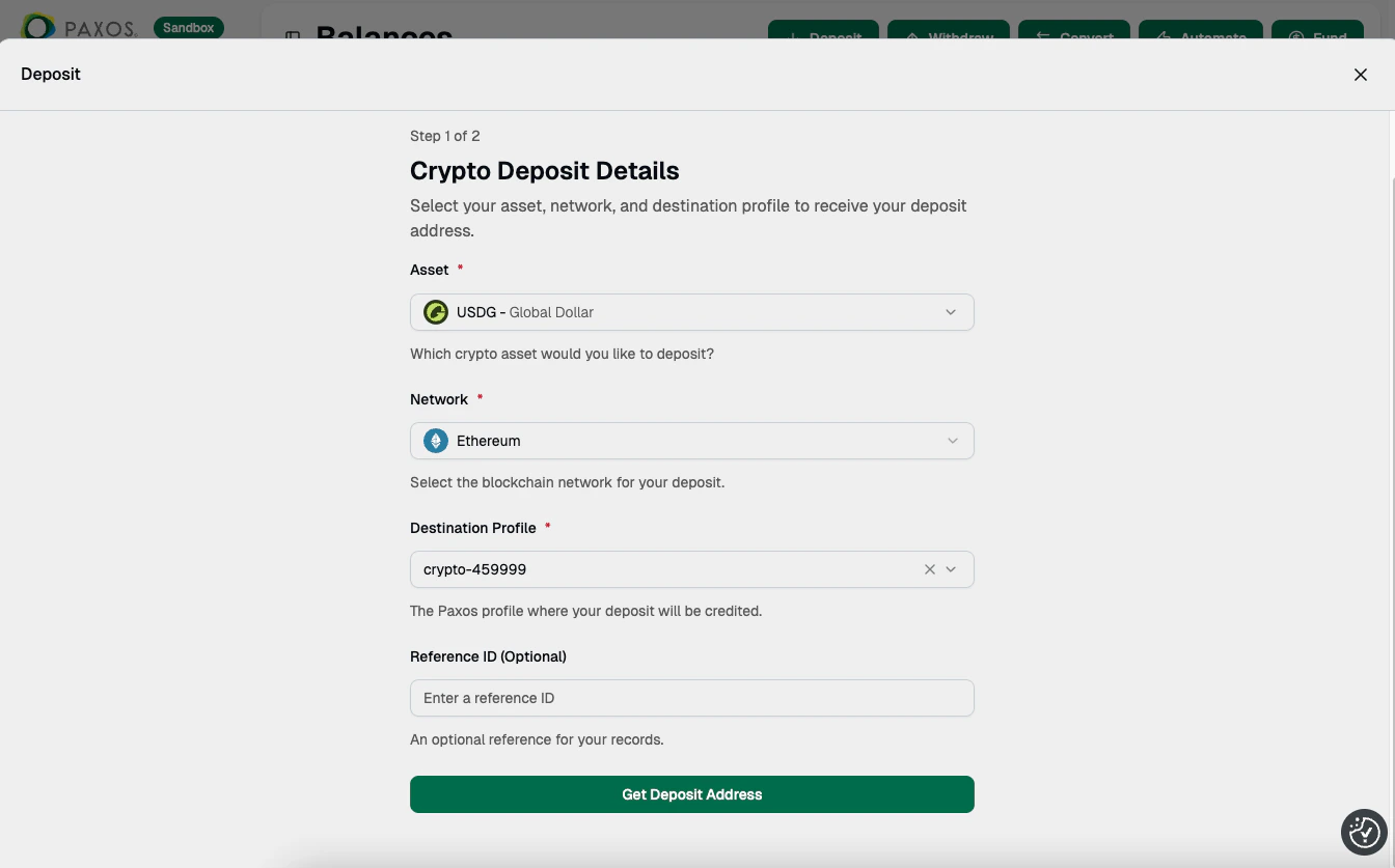 Deposit Details
