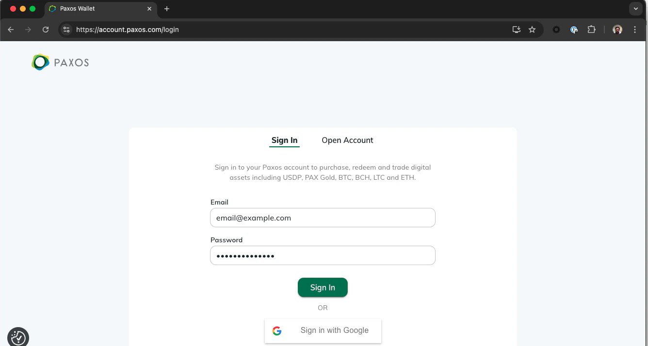Migrate Sign In