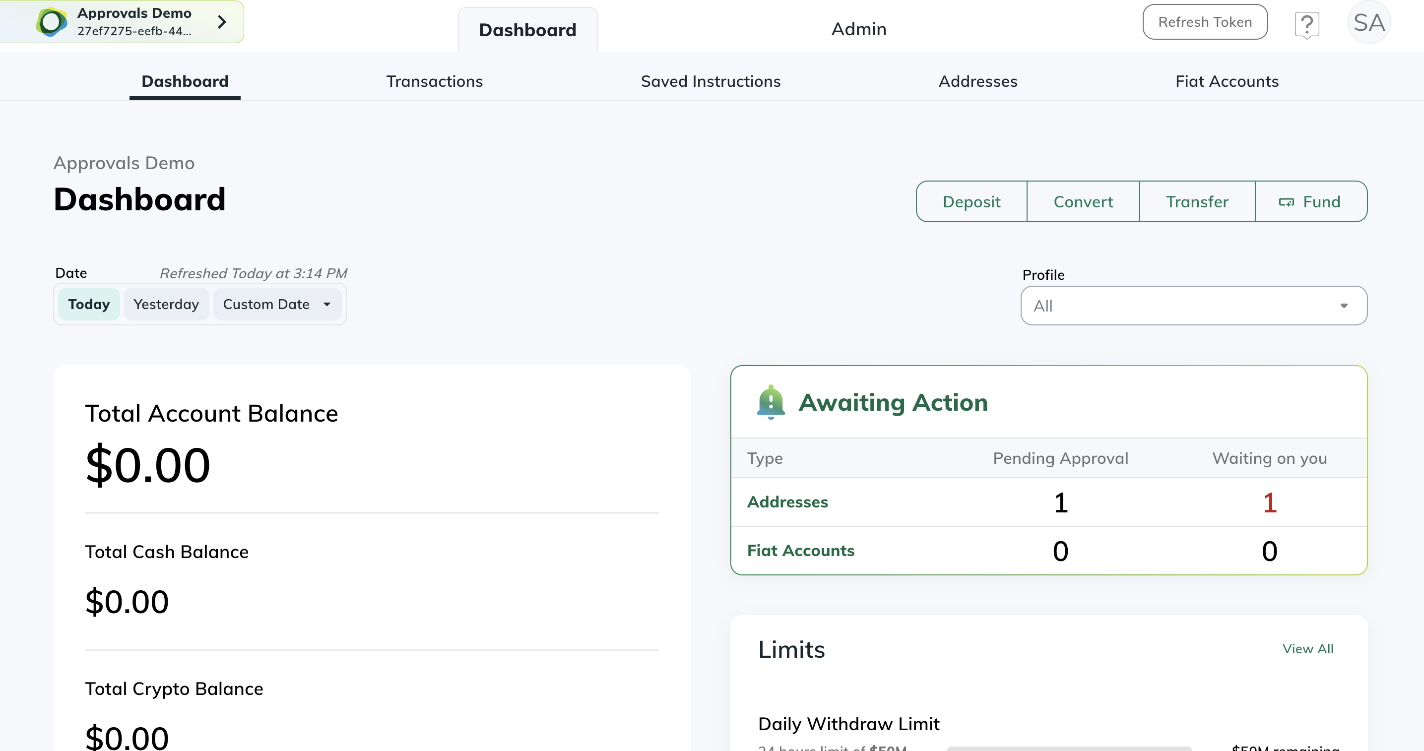 Approvals Action Needed