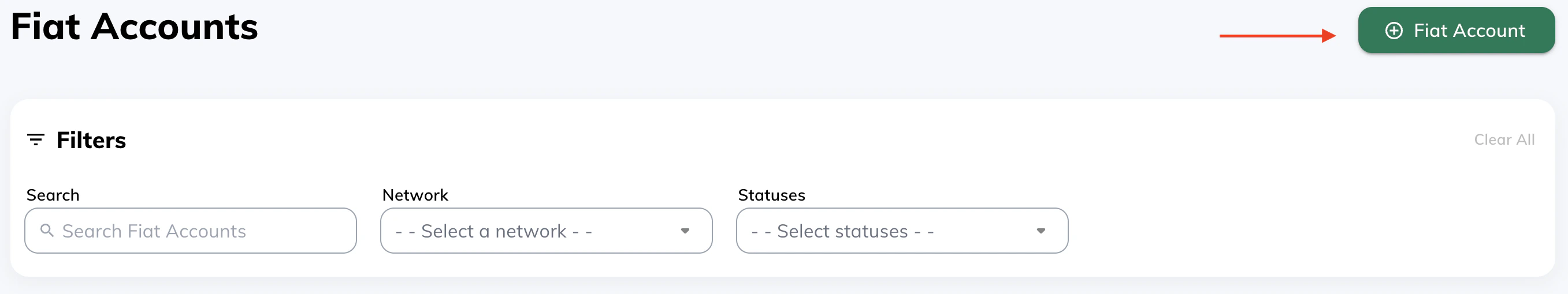 Adding Fiat Account