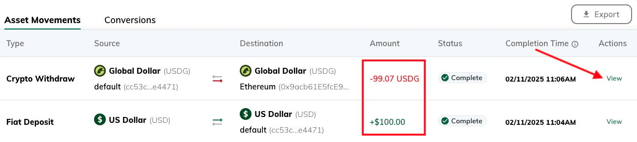 Minting Transactions