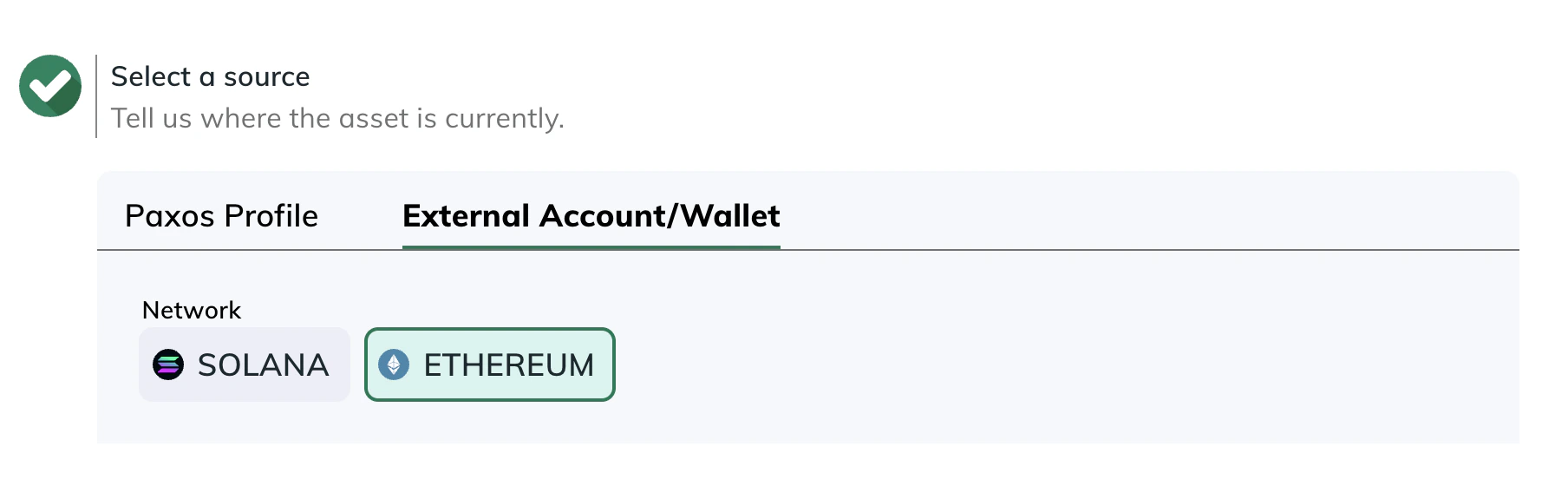 Select source