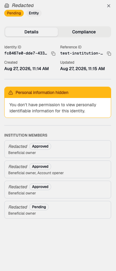 Redacted identity details