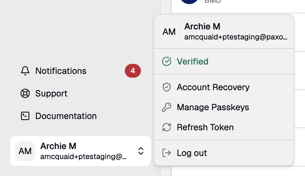 Verified Users for Sensitive Permissions - Paxos Documentation
