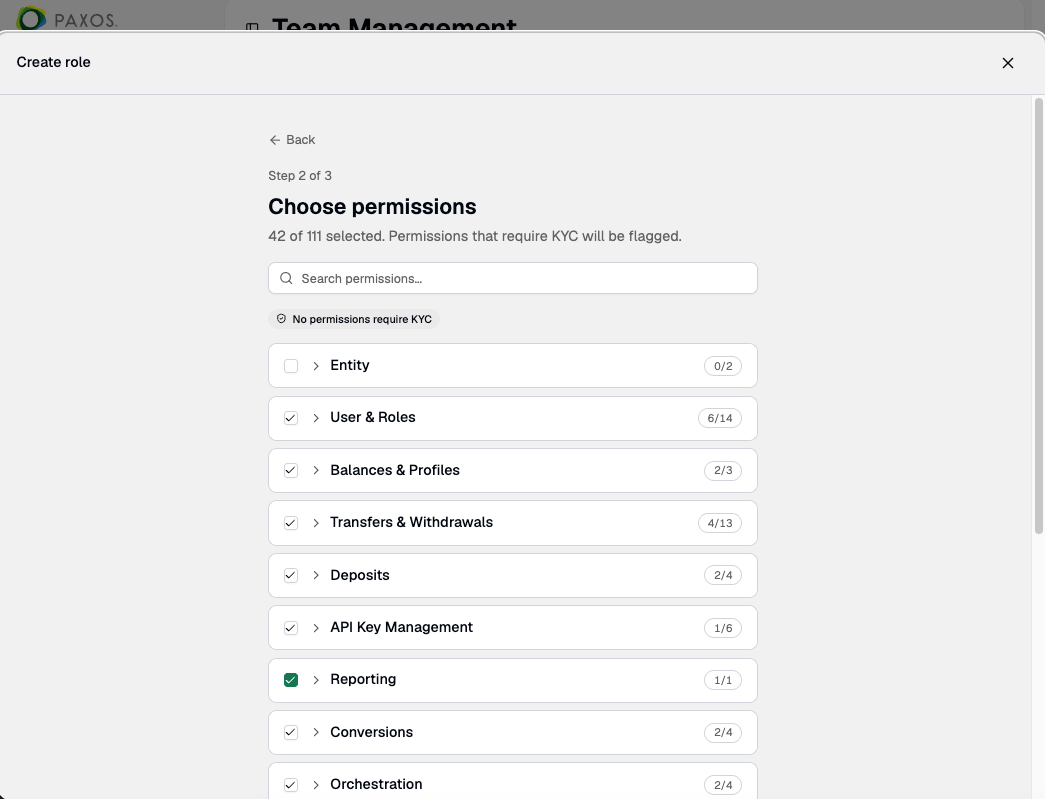 Custom Role Permissions