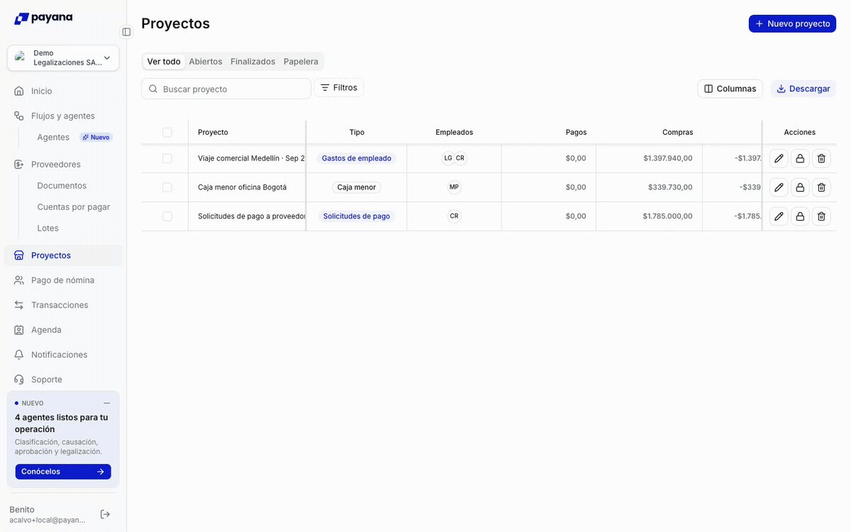 Seleccionar los documentos de un empleado para registrarlos en SAP Business One