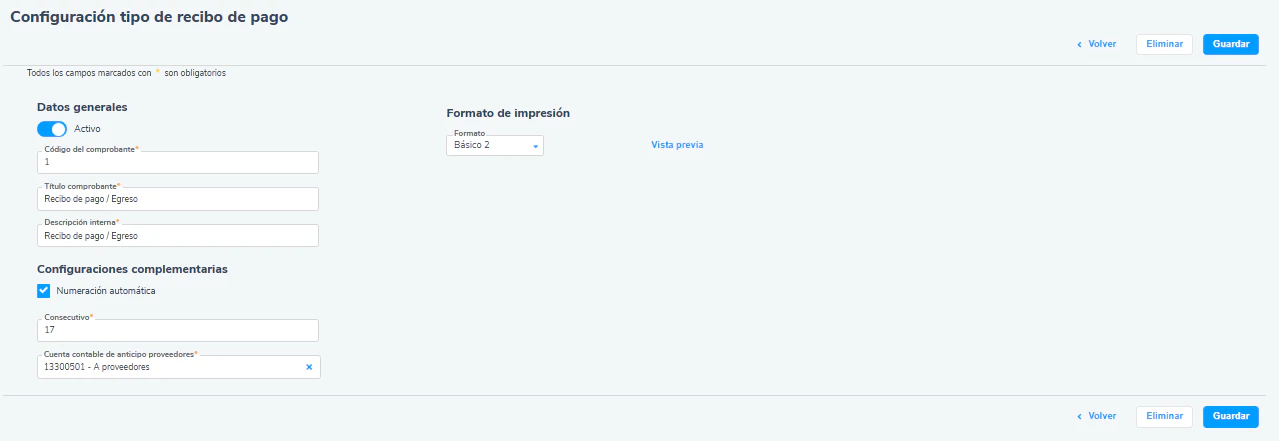 Error Consecutivo Siigo Config