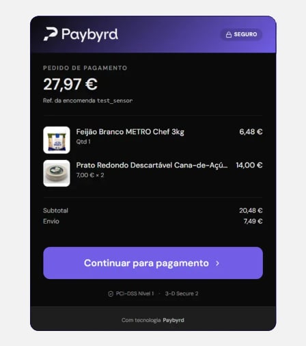 Checkout instance with product images