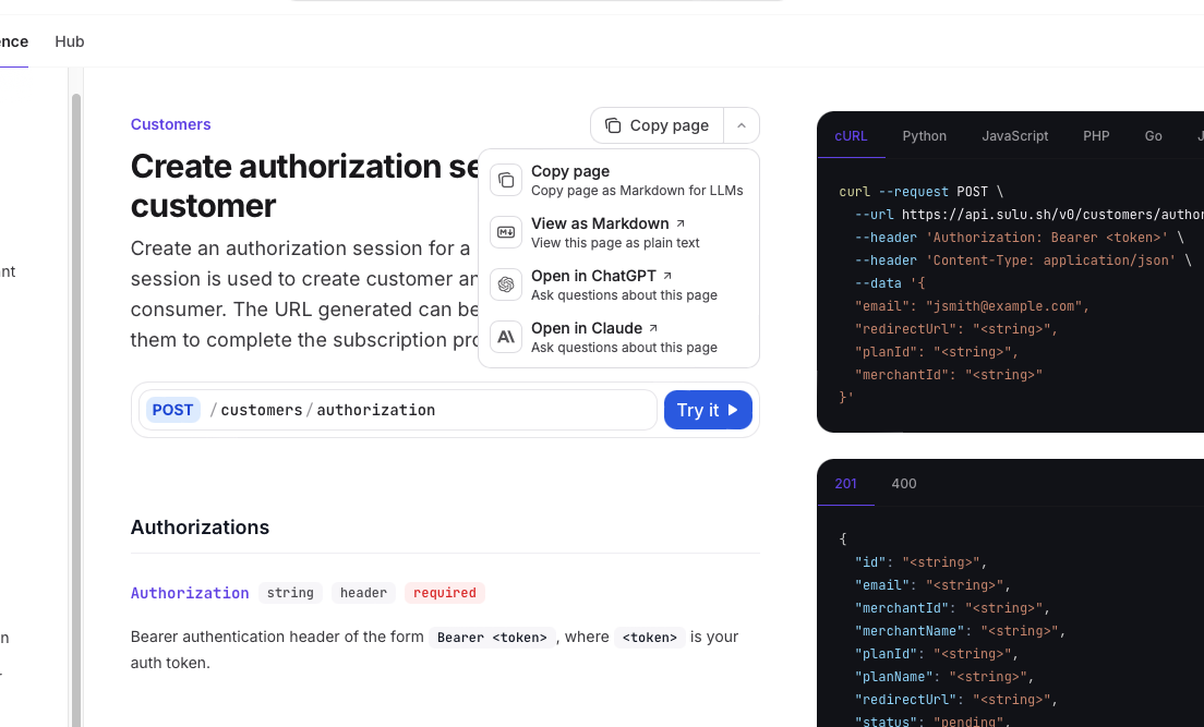 Copy Page Button