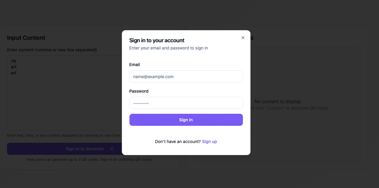 Authentication Setup
