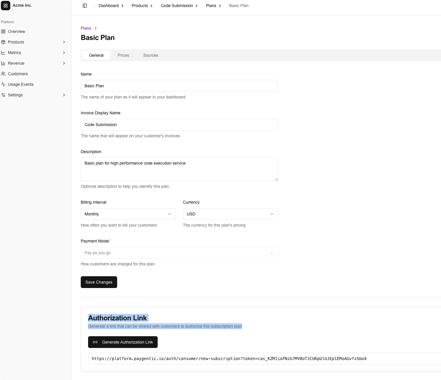 Create checkout links