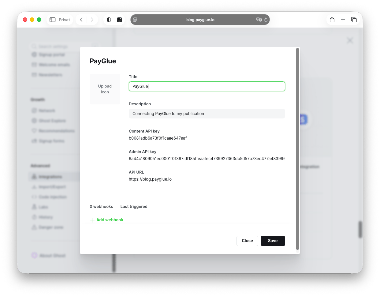 Ghsot Cms Api Keys