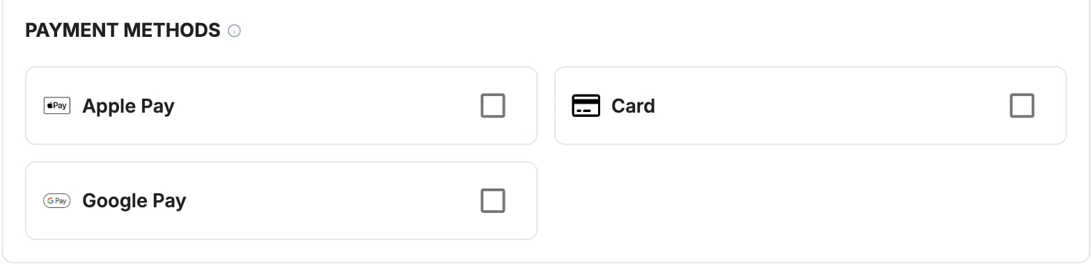A screenshot showing the Noon Payments payment method selection.
