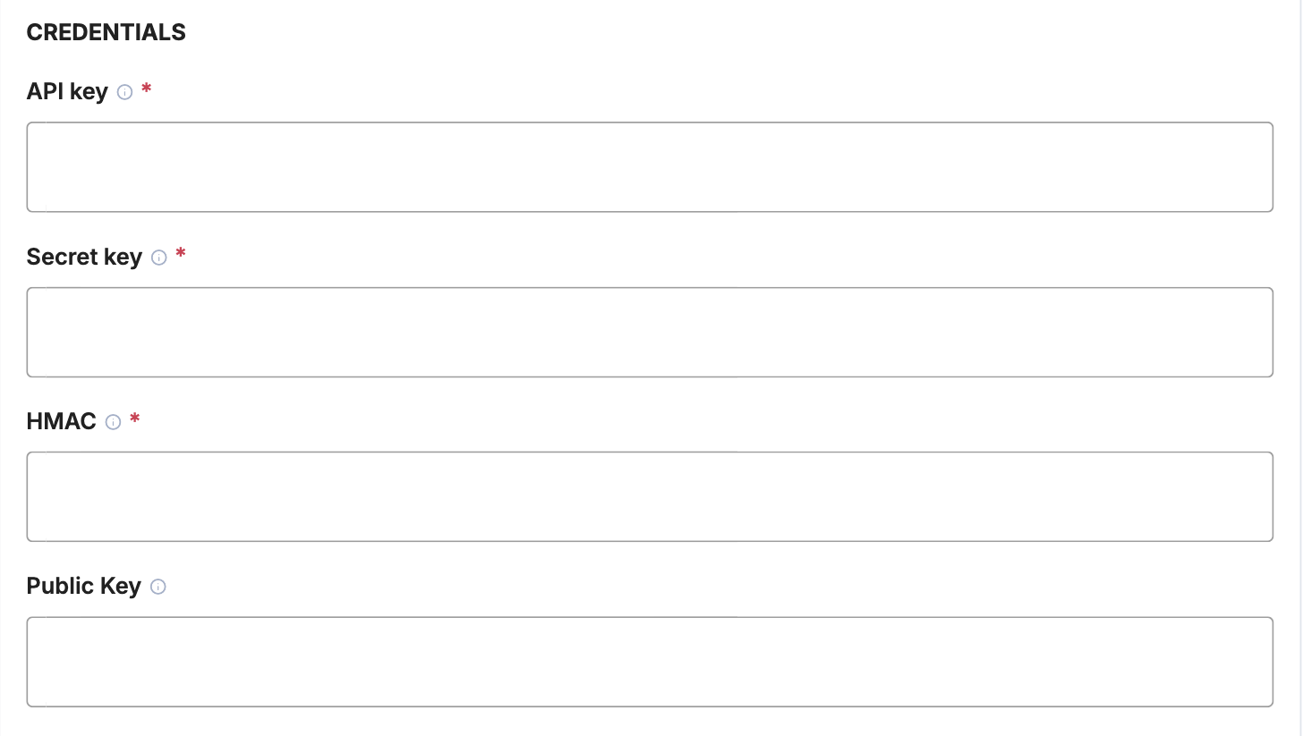 A screenshot showing the Paymob credential fields.