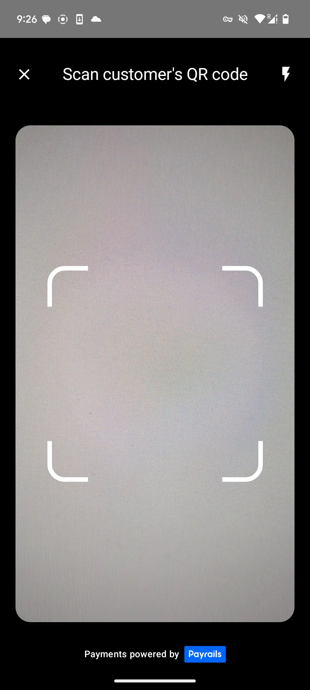 Alipay scan screen