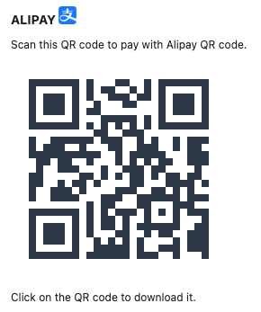 Alipay test QR code