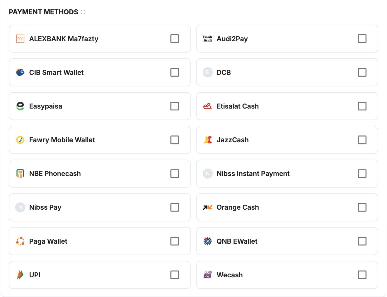 A screenshot showing the Boku payment method selection.