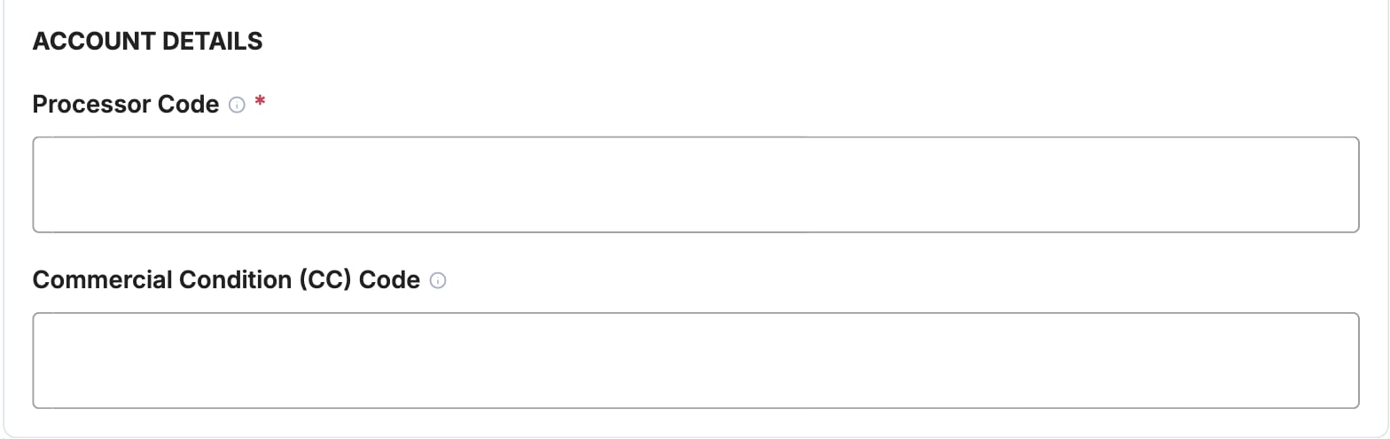 A screenshot showing the MODO account details fields.
